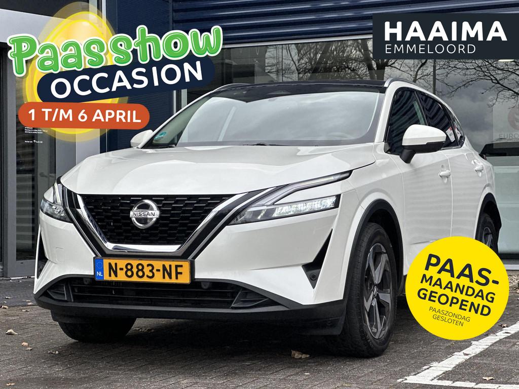 Nissan Qashqai 1.3 MHEV 140pk Premiere Edition | Panoramadak, Voorwielaandrijving, 1304 kg, Stof, Gebruikt