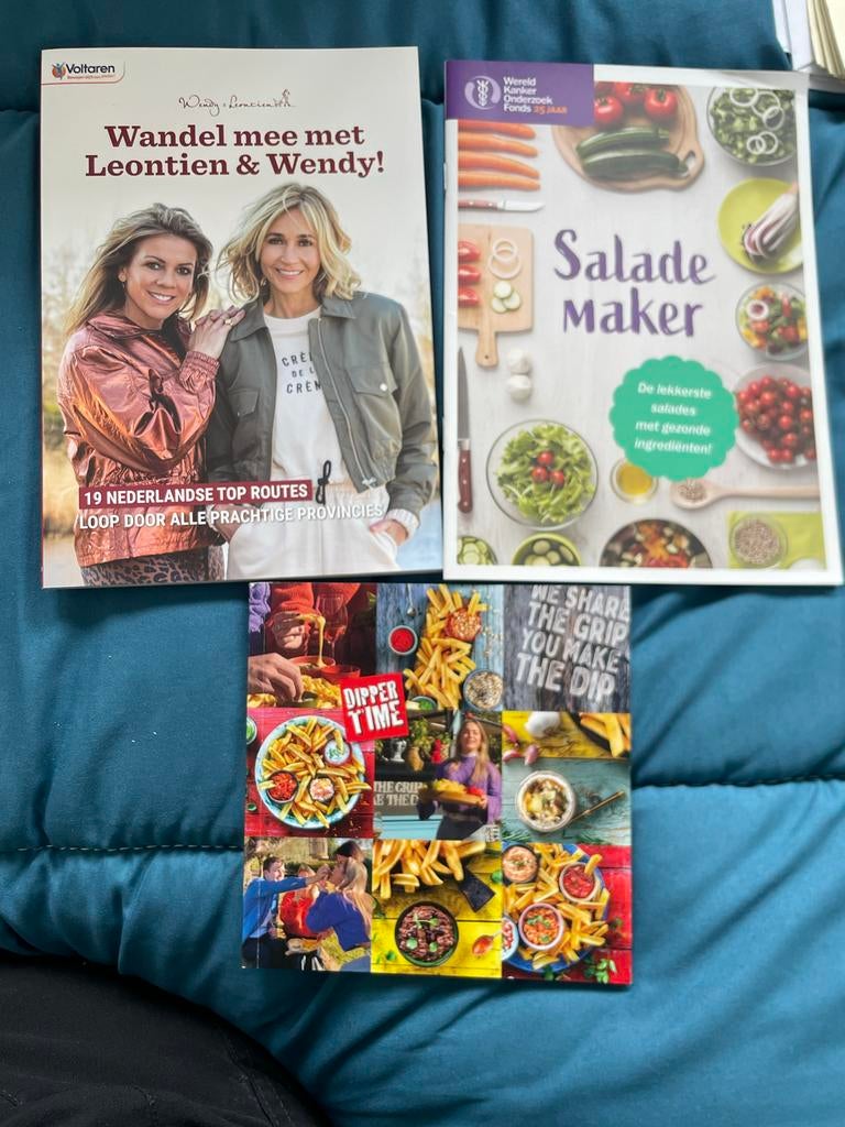 Wandel mee met Leontien & Wendy! + Salade Maker, Boeken, Hoofdgerechten, Ophalen of Verzenden, Zo goed als nieuw, Gezond koken