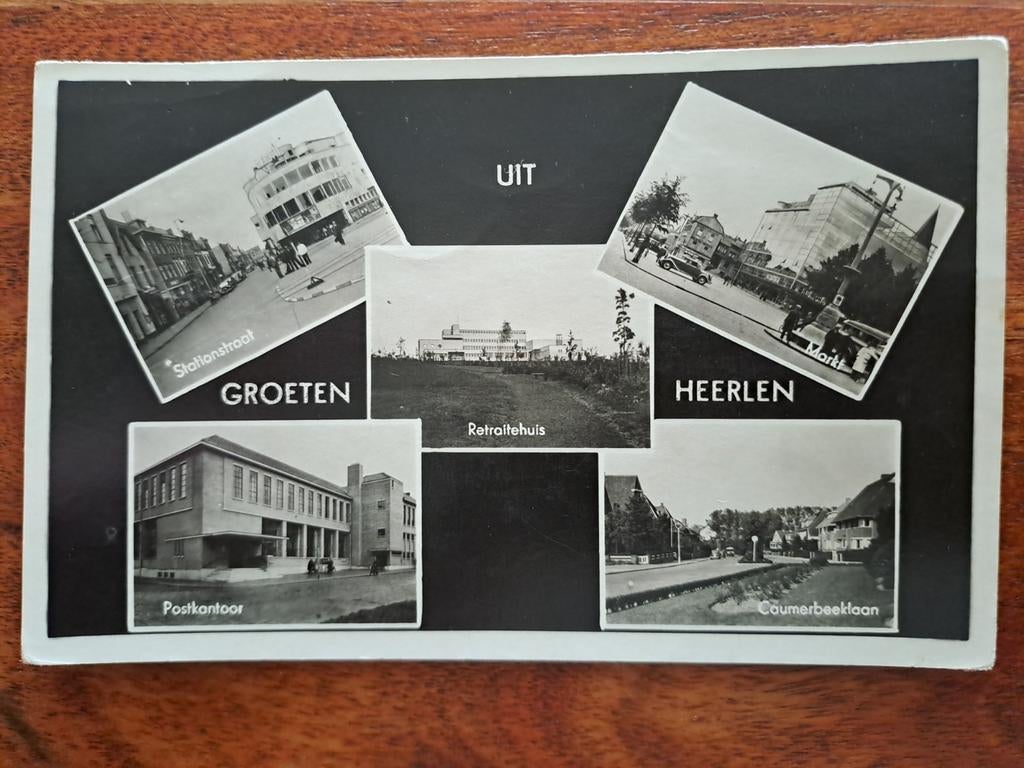 Heerlen,  groeten uit, Ophalen of Verzenden, 1940 tot 1960, Limburg
