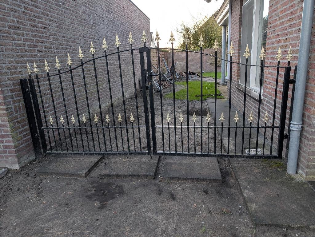 Tuinpoort 300cm, Tuin en Terras, Tuinpoorten, Ophalen, Gebruikt, Staal, 100 tot 150 cm