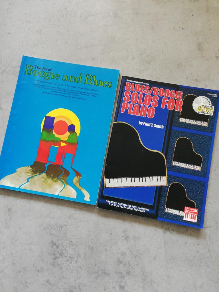 2 pianoboeken met boogie and blues, Muziek en Instrumenten, Bladmuziek, Les of Cursus, Ophalen of Verzenden, Zo goed als nieuw