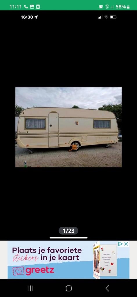 Tabbert Baronesse caravan, Caravans en Kamperen, Caravans, Particulier, tot en met 4, Rondzit, Tabbert, Airco, Koelkast, Magnetron