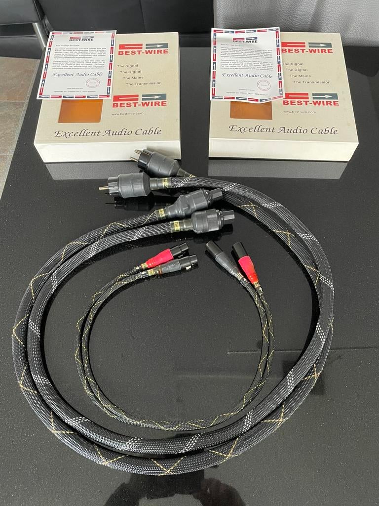 Highend powercords/xlr cable, Ophalen of Verzenden, Zo goed als nieuw, Minder dan 2 meter, Luidsprekerkabel