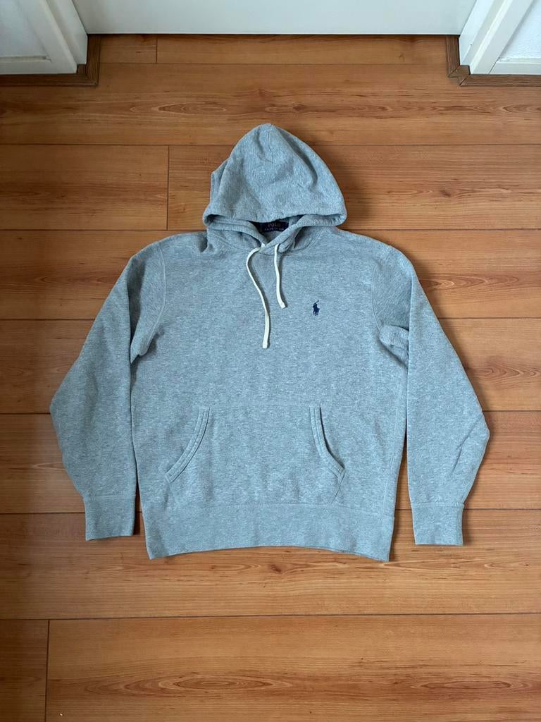 Ralph lauren - hoodie - grijs - maat m, Ophalen of Verzenden, Zo goed als nieuw, Maat 48/50 (M), Grijs