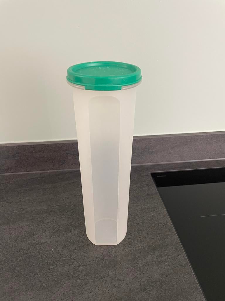 Tupperware Spaghetti Bus - Groen Deksel, Huis en Inrichting, Keuken | Tupperware, Ophalen, Zo goed als nieuw, Groen, Bus of Trommel