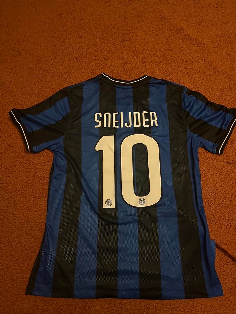 Sneijder Inter Milan retro voetbalshirt maat M, Ophalen of Verzenden, Zo goed als nieuw, Shirt