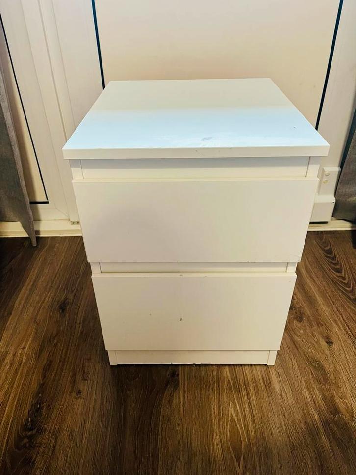 IKEA KULLEN bedside table (1) and MALM dresser €30 OBO, Ophalen, Zo goed als nieuw, 65 cm of meer