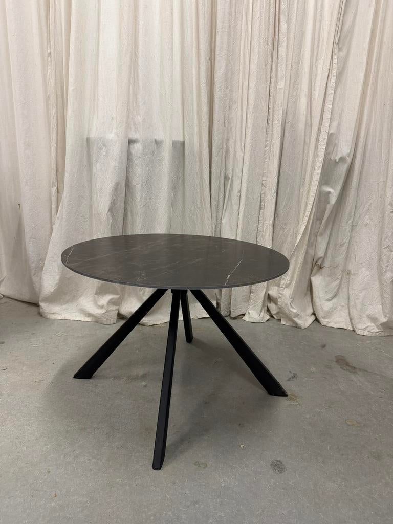 Een nieuwe keramieke ronde salontafel, Huis en Inrichting, Tafels | Salontafels, Ophalen, 50 tot 100 cm, Rond, Zo goed als nieuw