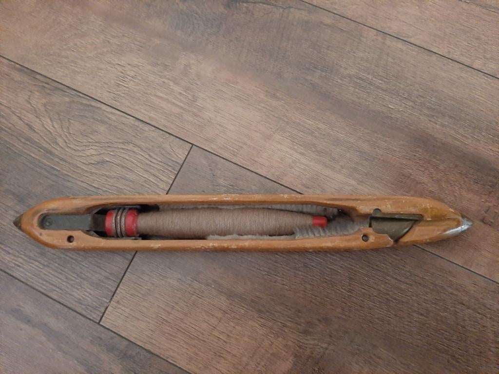 Schietspoel volautomatisch weefgetouw Schmeing WESEKE, Ophalen