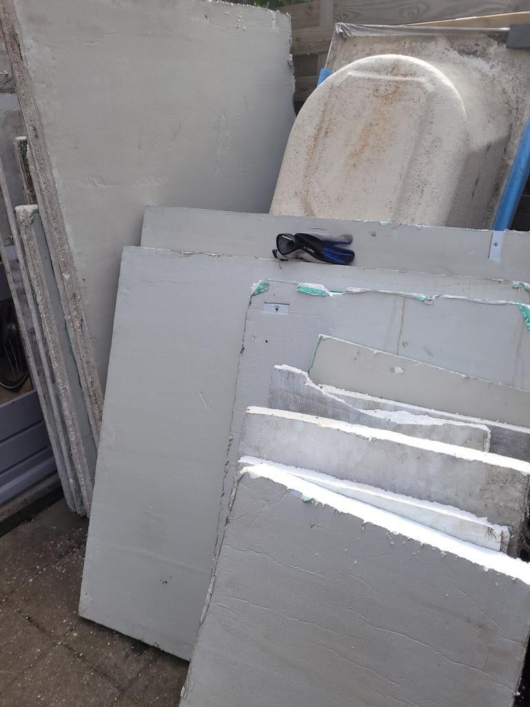 EPS isolatieplaten 7 cm met dubbelzijdig alufolie, Dakisolatie, 4 tot 8 cm, Gebruikt, Ophalen of Verzenden