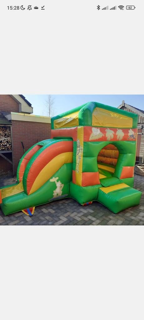 Te huur Springkussen, Hobby en Vrije tijd, Feestartikelen | Verhuur, Zo goed als nieuw, Overige, Ophalen