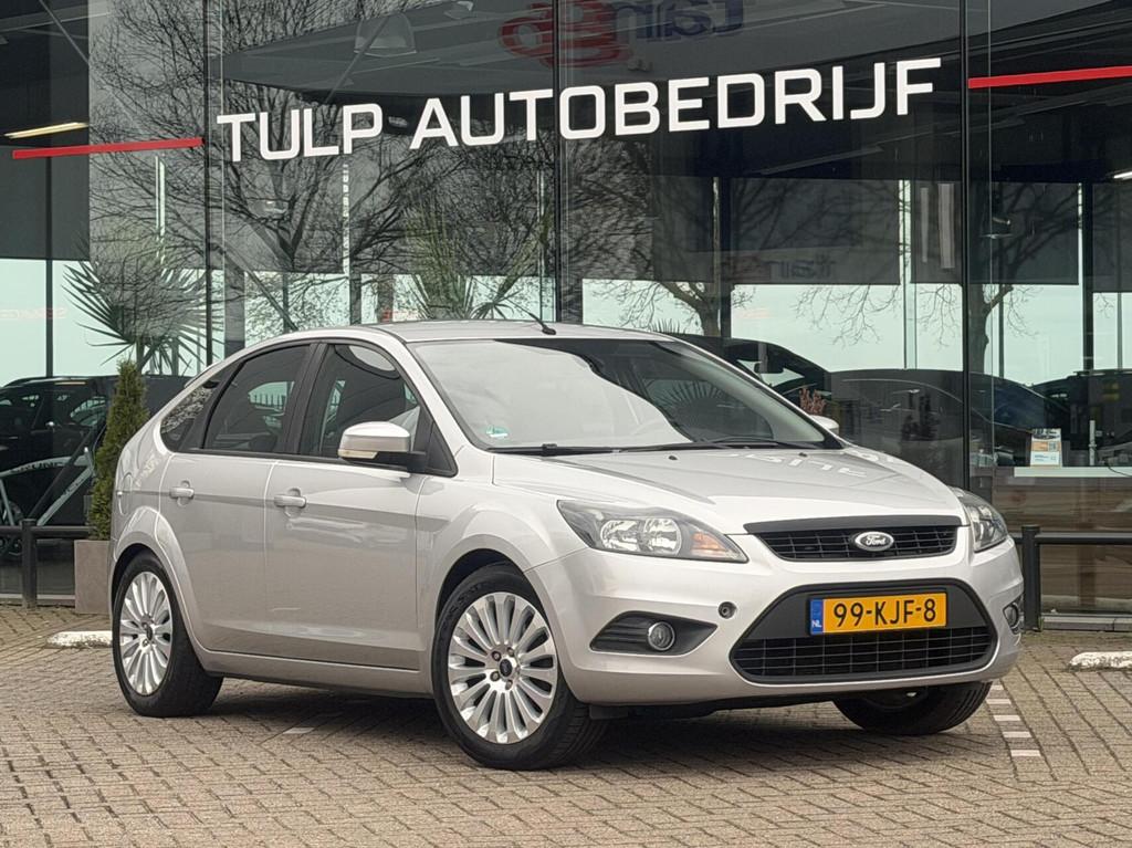 Ford Focus 1.8 Limited Flexi Fuel Airco Clima Cruise NAV PDC, Euro 5, Gebruikt, Zwart, 1207 kg