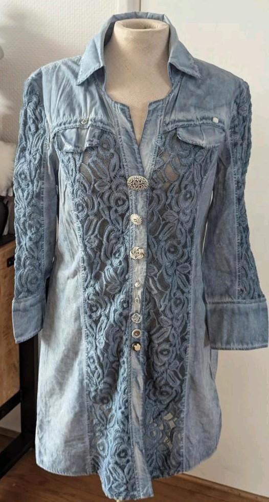 Elisa Cavaletti jeans blauwe jurk S, Blauw, Ophalen of Verzenden, Zo goed als nieuw, Elisa Cavaletti
