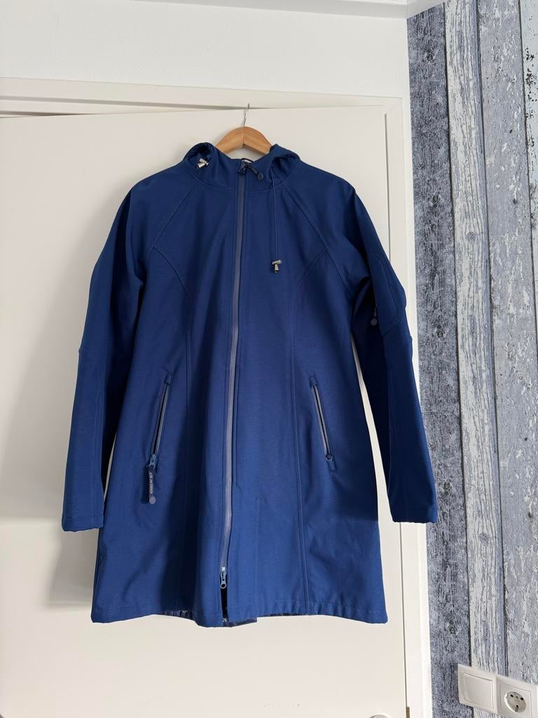 Ilse Jacobsen Softshell Jas 'Pareltje' Maat L, Kleding | Dames, Ophalen of Verzenden, Zo goed als nieuw, Maat 42/44 (L), Blauw