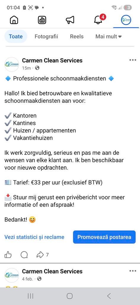 , Vacatures, Vacatures | Schoonmaak en Facilitaire diensten, 33 - 40 uur, Vanaf 10 jaar, Overige vormen