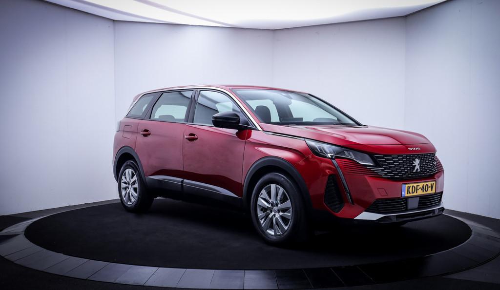 Peugeot 5008 1.2T 7p ESSENCE PACK FULL LED | NAVI | 360 CAM, Stof, Gebruikt, Zwart, 1199 cc