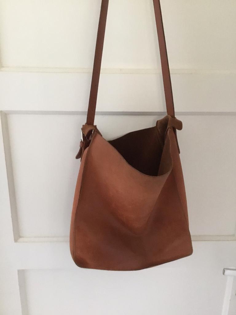 Shopper leer, Ophalen of Verzenden, Gebruikt, Bruin, Shopper