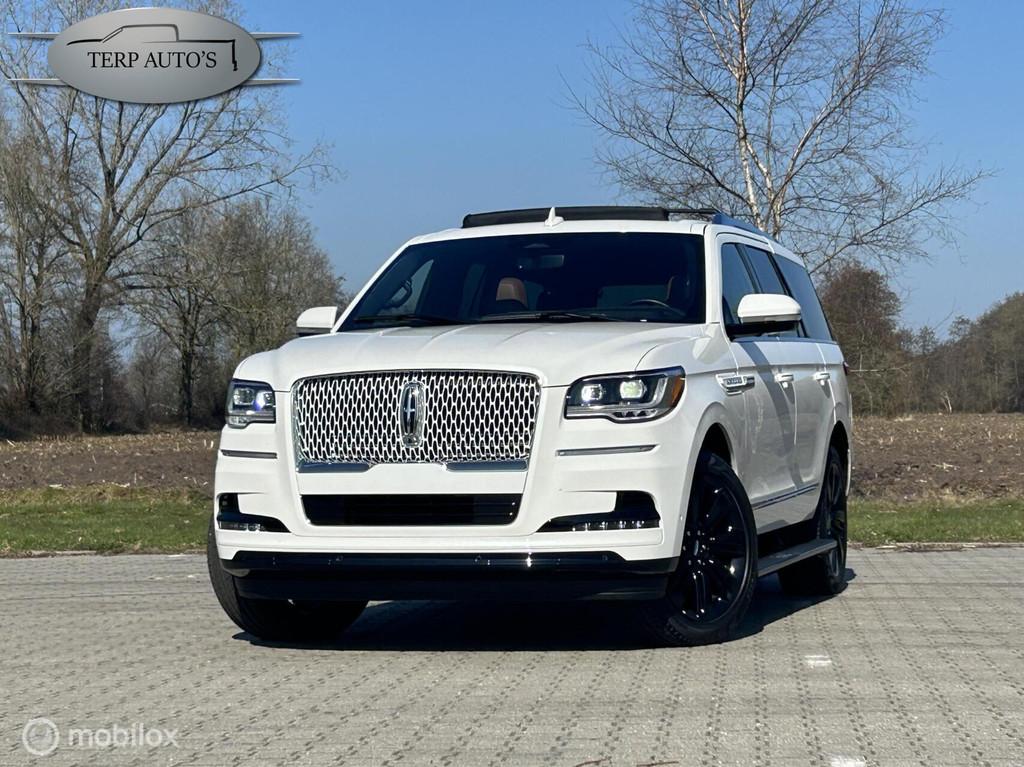 Lincoln Navigator Black Label 7 Pers Grijs kenteken mogelijk, Auto's, Lincoln, Automaat, Overige carrosserieën, 7 stoelen, Wit