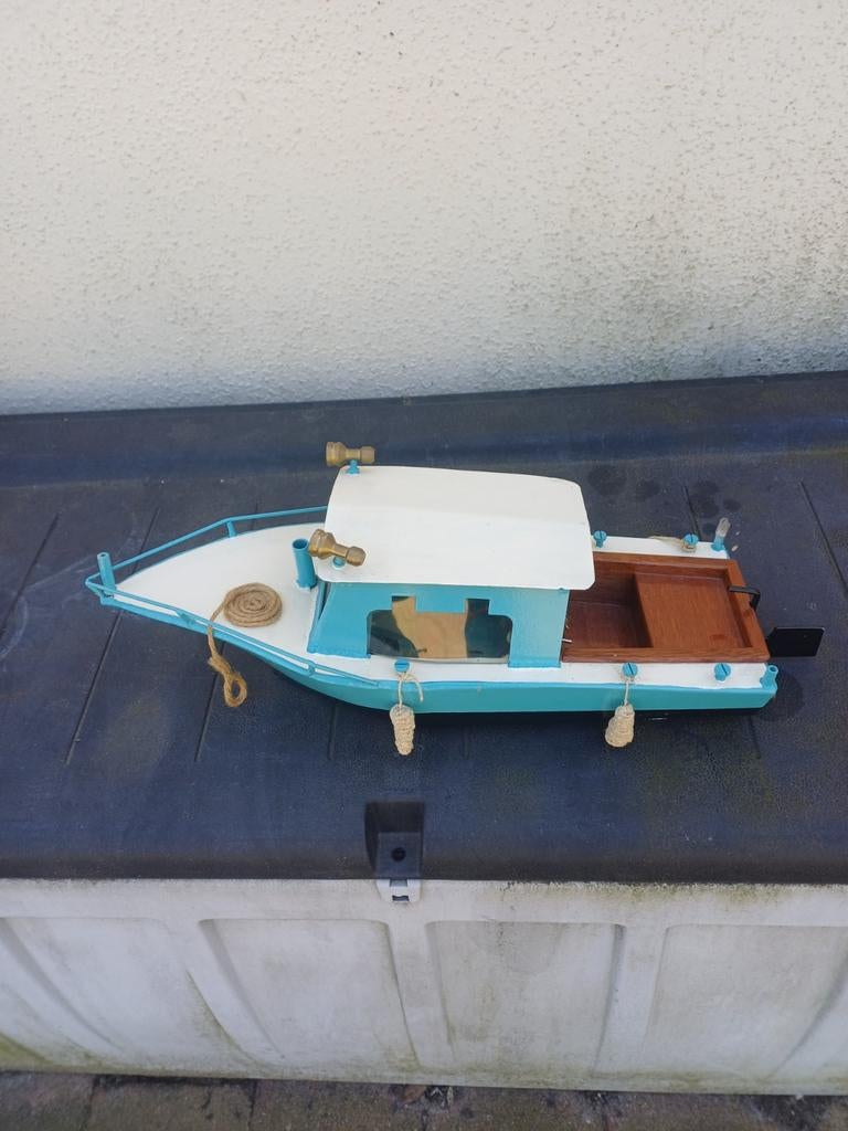 Vintage ijzeren handgemaakte  jacht, Ophalen of Verzenden