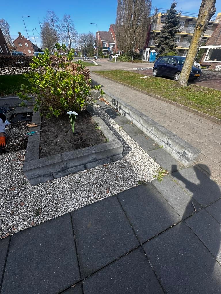 Witte grind, Tuin en Terras, Ophalen, Overige materialen, Gebruikt, Wit