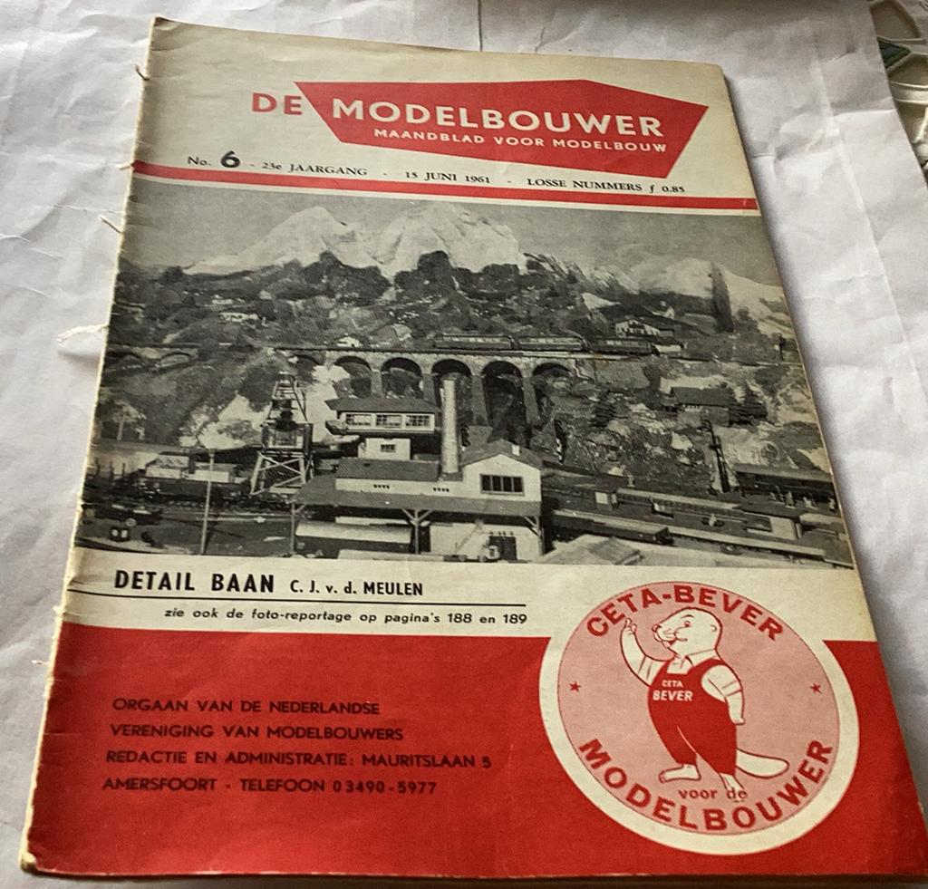 De modelbouwer 15 juli 1961 blad met 34 pag, Ophalen of Verzenden, Zo goed als nieuw