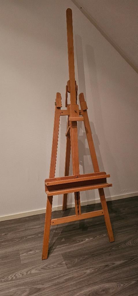 Schildersezel Beukenhout Verstelbaar tot 227 cm, Ophalen, Zo goed als nieuw, Ezel