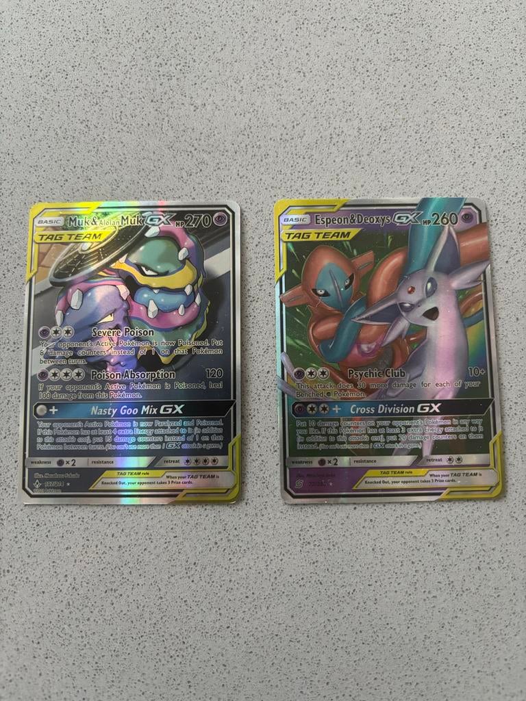Pokémon kaarten - GX Tag Team (14 stuks), Hobby en Vrije tijd, Verzamelkaartspellen | Pokémon, Ophalen of Verzenden, Zo goed als nieuw