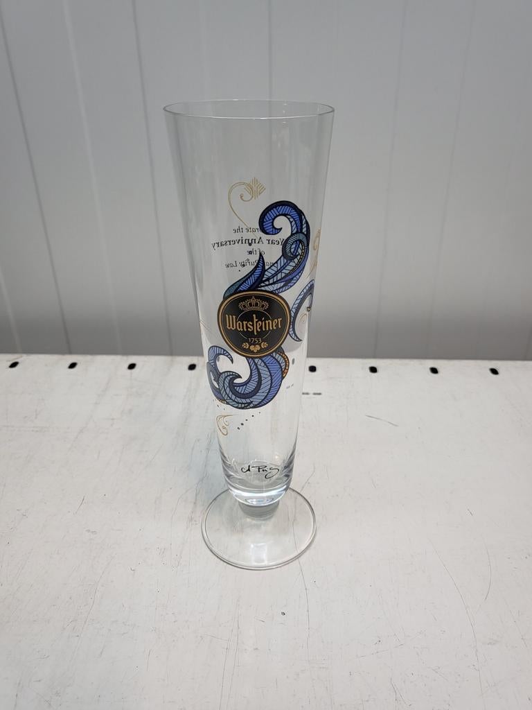 Warsteiner Bierglas - 500 Jaar Duits Reinheitsgebot, Ophalen of Verzenden, Zo goed als nieuw, Bierglas