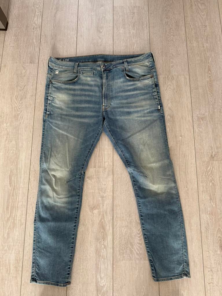 G-star raw jeans d-staq 3d slim maat 38-32, Ophalen of Verzenden, Zo goed als nieuw, Blauw, W36 - W38 (confectie 52/54)