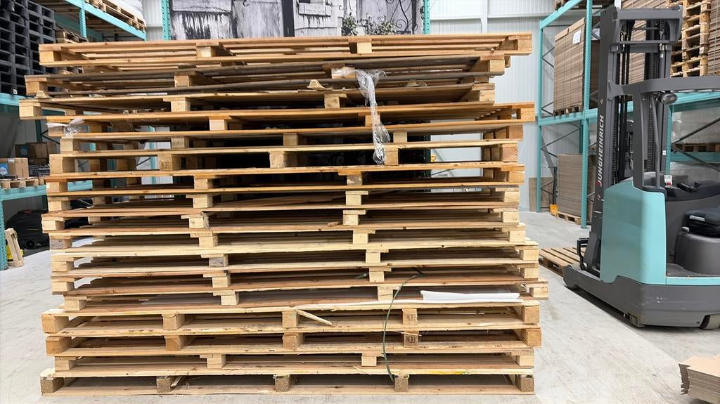 Afval pallets 320x100 cm gratis afhalen, Doe-het-zelf en Verbouw, Hout en Planken, Ophalen, Zo goed als nieuw, 50 mm of meer, Pallet