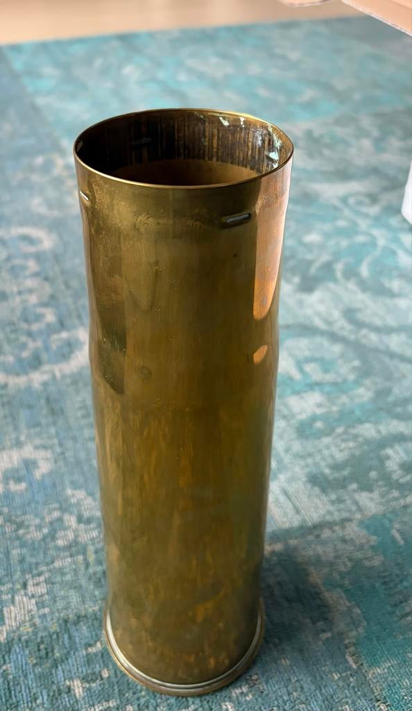 Originele 75mm Huls Sherman Tank / Pack Howitzer - 1943 (WW2, Ophalen of Verzenden, Landmacht, Amerika, Hulzen of Bodemvondsten