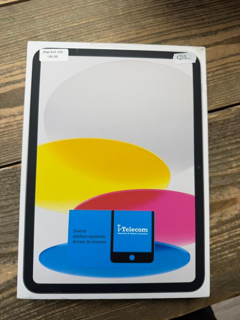 Ipad A16 Wifi 128 GB nieuw + 1 jaar apple garantie, Ophalen of Verzenden, Zo goed als nieuw, Apple iPad