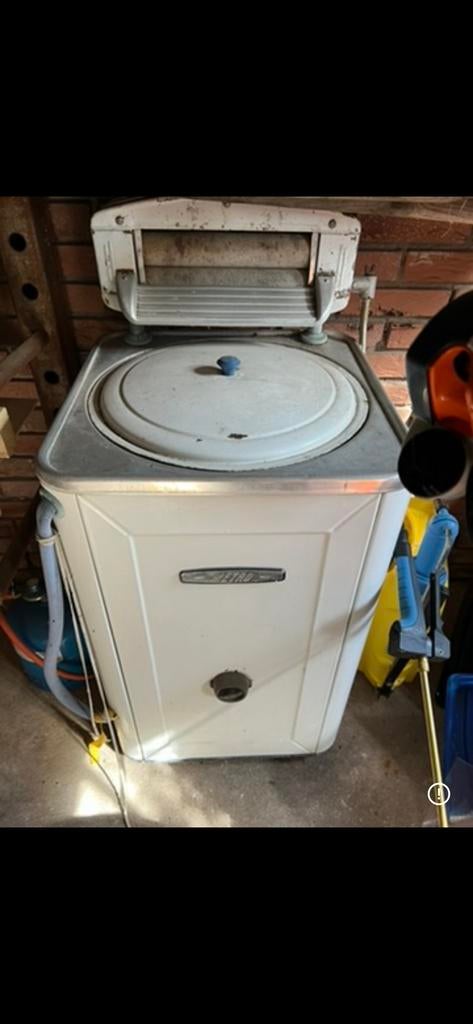 Vintage Wasmachine met Wringer - Voor de Liefhebber, Ophalen, Minder dan 4 kg, Bovenlader, 85 tot 90 cm
