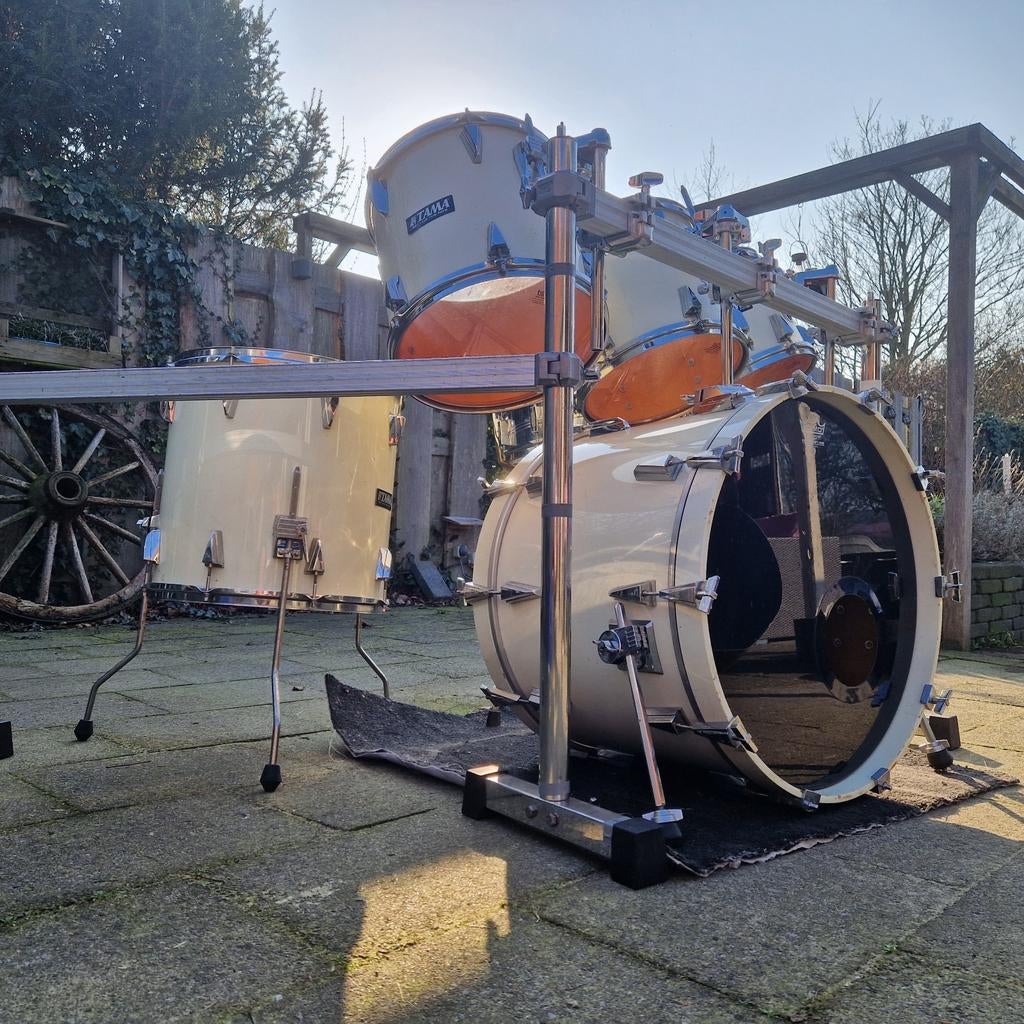 Vintage 1980's Tama Granstar shellset, Muziek en Instrumenten, Drumstellen en Slagwerk, Ophalen, Gebruikt, Tama
