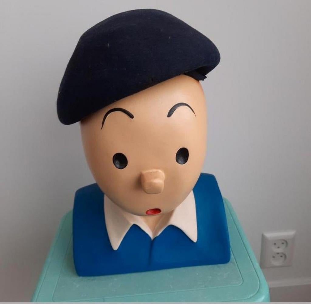 Blauw dameshoedje hoed hoedje dame vintage retro, Ophalen of Verzenden