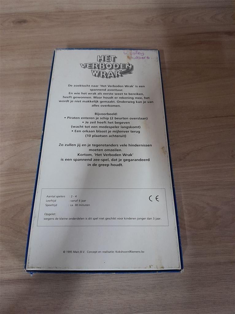 Het Verboden Wrak - s3551, Hobby en Vrije tijd, Gezelschapsspellen | Bordspellen, Verzenden, Zo goed als nieuw