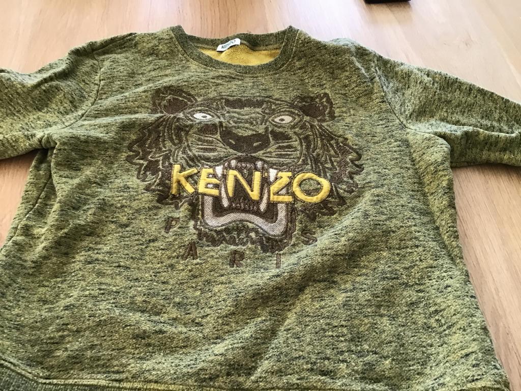 Kenzo trui met geborduurde tijger - Maat M, Ophalen of Verzenden, Zo goed als nieuw, Groen