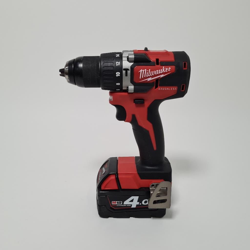 Milwaukee M18 CBLPD Slagboormachine  met Accu 4.0Ah, Ophalen of Verzenden, Gebruikt
