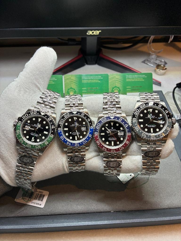 Rolex GMT-master II batgirl pepsi sprite bruce wayne, Ophalen of Verzenden, Nieuw, Staal, Rolex