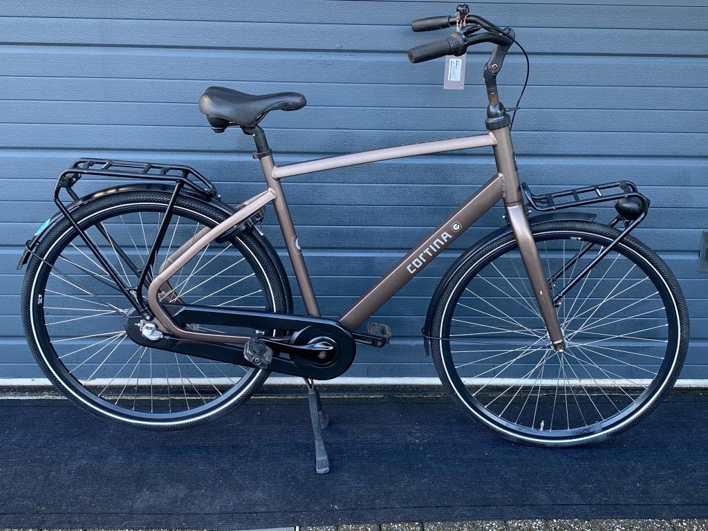 Cortina common H56 cm 3versnellingen terugtraprem, Gebruikt, Cleanbikes, Versnellingen, Info@cleanbikes.nl