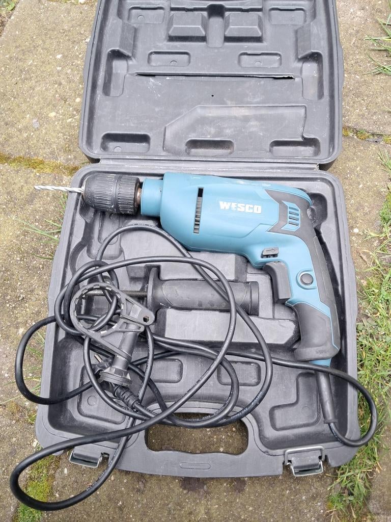 Wesco boormachine met koffer, Ophalen of Verzenden, Boormachine