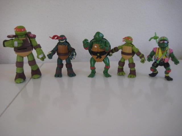 Turtles Teenage Ninja 5 stuks, Ophalen of Verzenden, Gebruikt