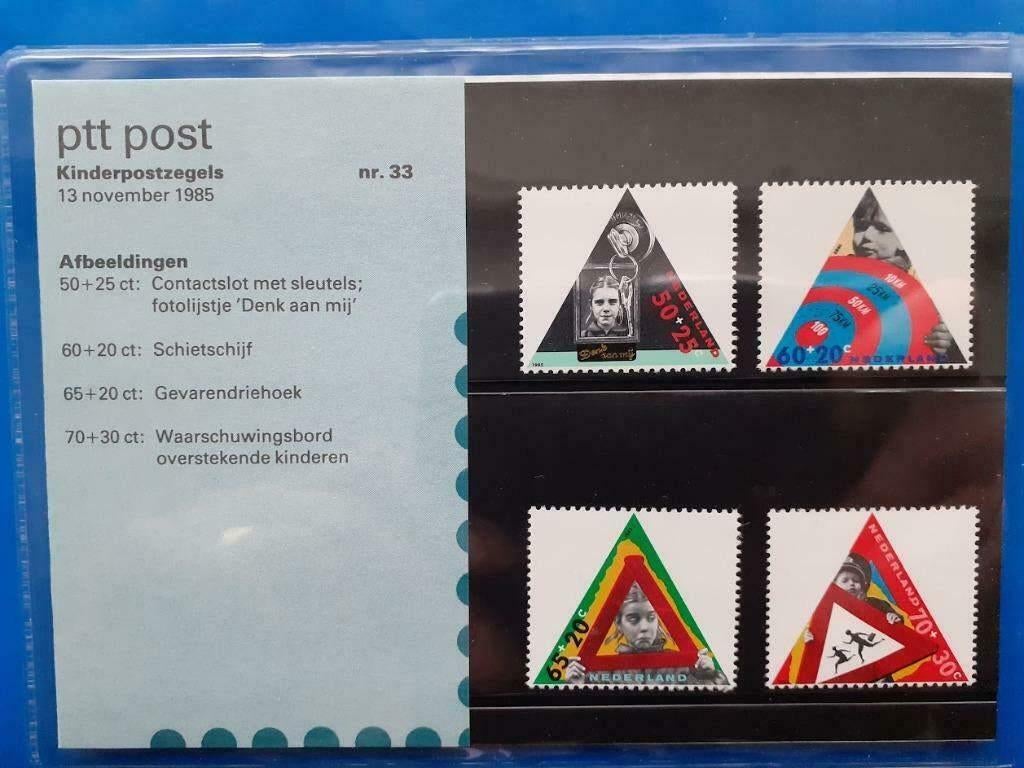 Postzegelmapje 33 - Kinderpostzegels 1985, Verzenden, Na 1940, Postfris