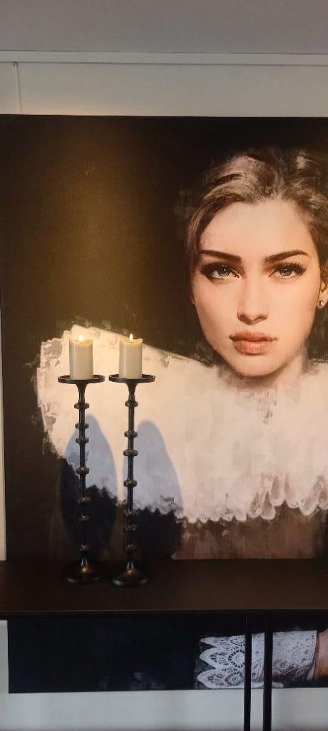 Colmore by Diga Set kandelaren Zwart 18x60 cm, 50 tot 75 cm, Zwart, Nieuw, Ophalen of Verzenden