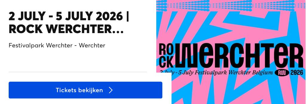 Rock Werchter Weekend + The Hive Resort Pakket Lodge voor 2., Twee personen, Meerdaags