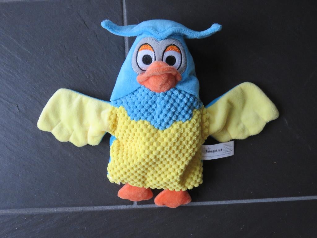 Handpop meneer de uil, Fabeltjeskrant, ca 25cm groot., Ophalen of Verzenden, Zo goed als nieuw, Ontdekken