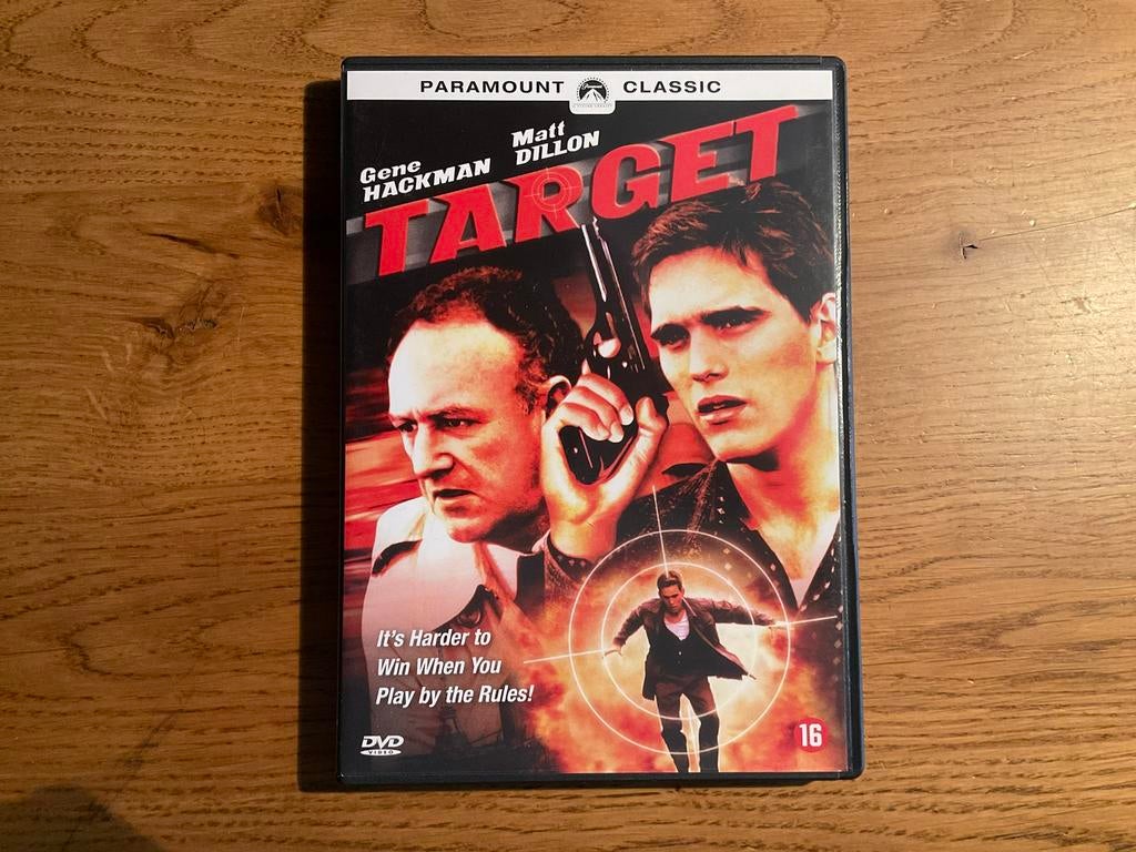 3). TARGET met o.a. Gene Hackman, Matt Dillon., Cd's en Dvd's, Dvd's | Thrillers en Misdaad, Zo goed als nieuw, Vanaf 12 jaar