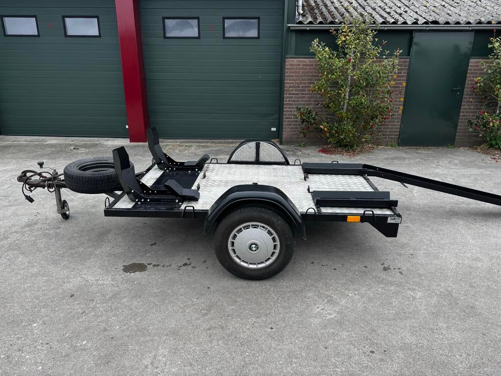 motoraanhanger voor twee motoren - Klaar voor gebr, Auto diversen, Aanhangers en Bagagewagens, Ophalen of Verzenden, Gebruikt