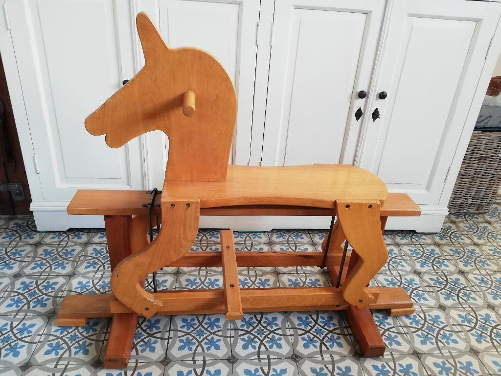 Prachtig houten schommelpaard, ook heel decoratief, Antiek en Kunst, Ophalen