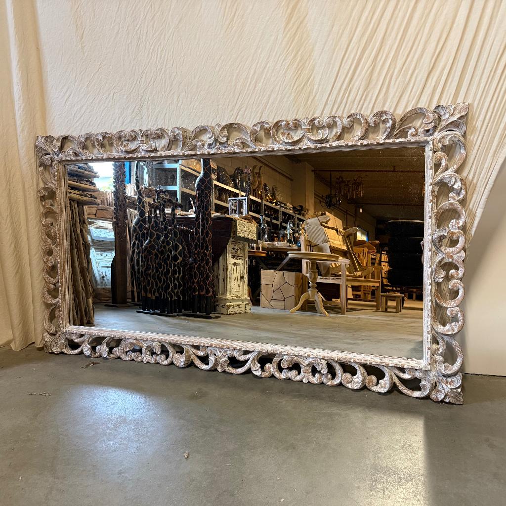 Barok Spiegel - houten lijst -180 x 100 cm - TTM Wonen, TTM Wonen, Meubels – (Perzische) Tapijten en Woonaccessoires, Taag 63, 2491 CS, Den Haag (Forepark)